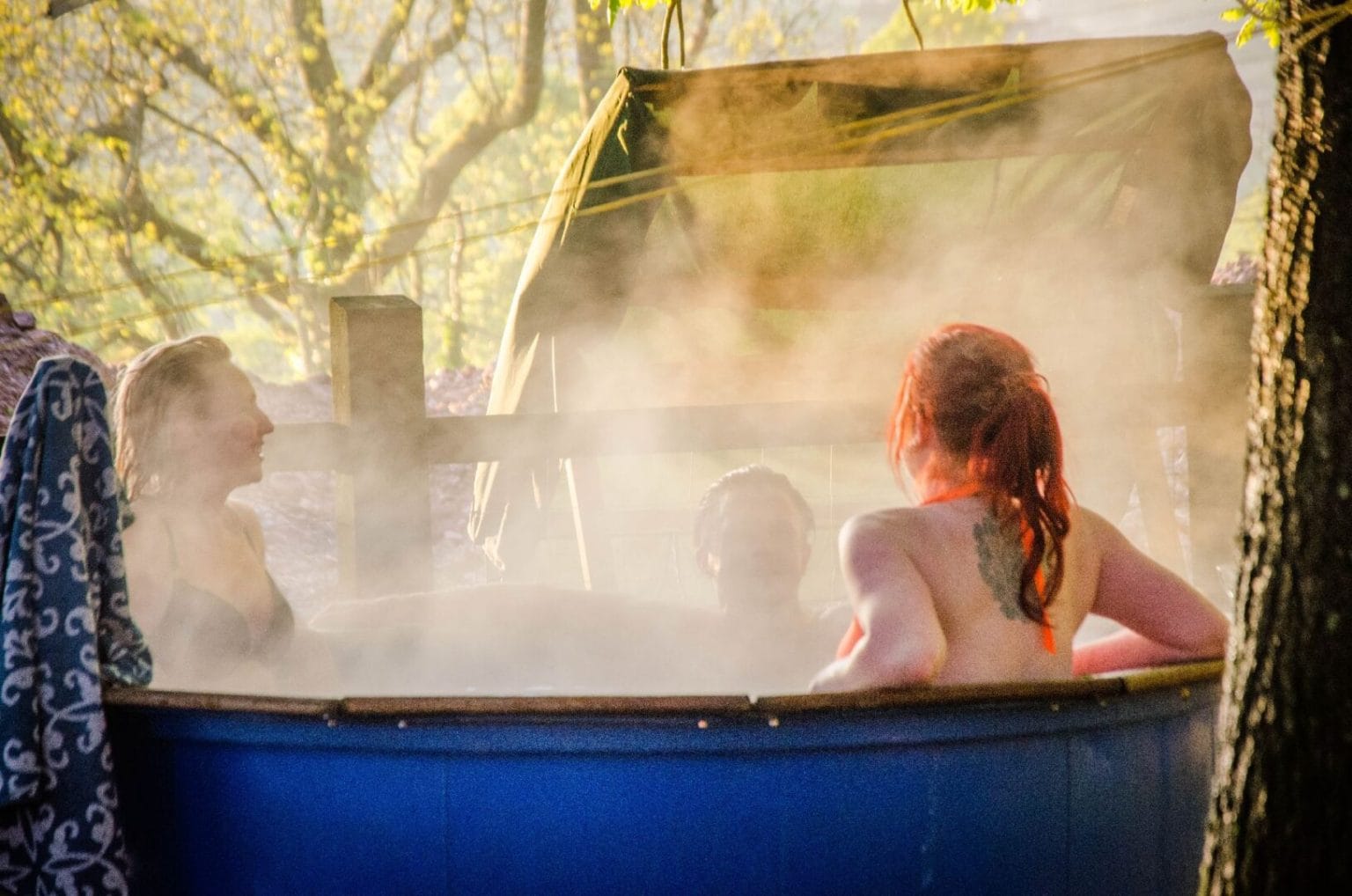 Hot tub at camp hillcrest.