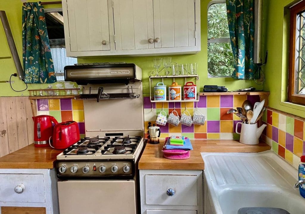 Horsebox kitchen at Camp Hillcrest.