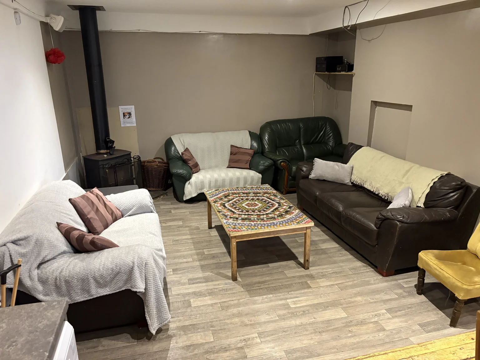 Camp Hillcrest Bunkhouse Common Area.