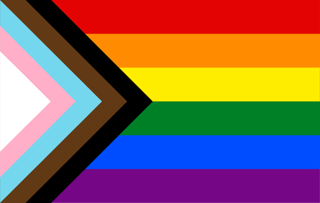 Lgbtq+ rainbow flag.